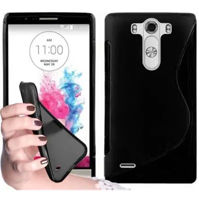 CADORABO Ohišje, združljiv z LG v oksidnem črni barvi - zaščitni pokrov iz fleksibilnega silikona TPU