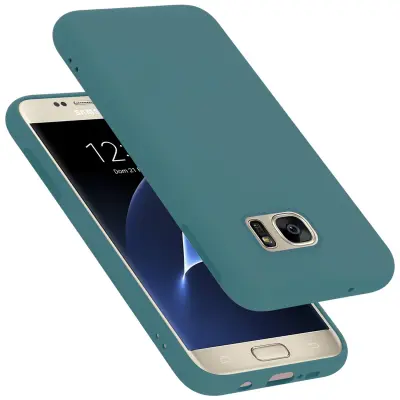 CADORABO Ohišje, združljiv s Samsungom v tekoči zeleni barvi - zaščitni pokrov iz fleksibilnega silikona TPU