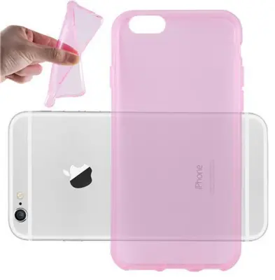 Cadorabo Case, združljiv z Apple v prozorno roza barvi - zaščitni pokrov iz fleksibilnega silikona TPU
