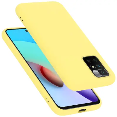 CADORABO Ohišje, združljiv s Xiaomi v tekoči rumeni - zaščitni pokrov, narejen iz fleksibilnega silikona TPU