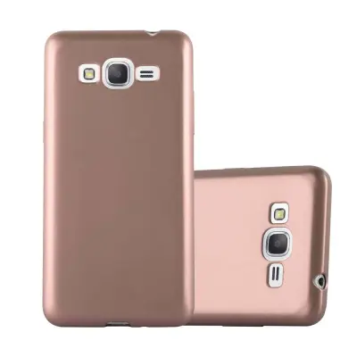 CADORABO CARE, združljiv s Samsungom v kovinskem rosă ‰ Gold - zaščitni pokrov iz fleksibilnega silikona TPU