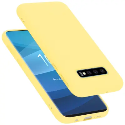Cadorabo ohišje, združljiv s Samsungom v tekoči rumeni - zaščitni pokrov, narejen iz fleksibilnega silikona TPU