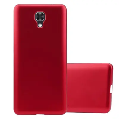 Cadorabo Case, združljiv z LG v kovinsko rdeči - zaščitni pokrov, narejen iz fleksibilnega silikona TPU