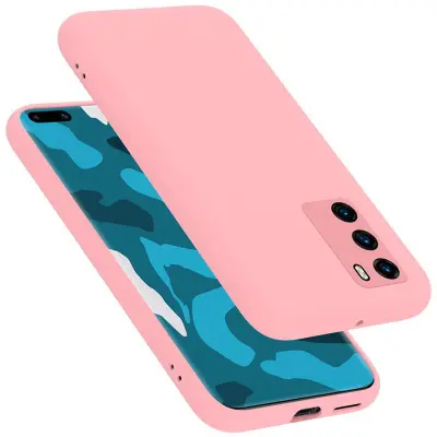 CADORABO Ohišje, združljiv s Huawei v tekoči roza barvi - zaščitni pokrov iz fleksibilnega silikona TPU