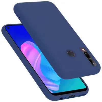 CADORABO Ohišje, združljiv s Huawei v tekoči modri barvi - zaščitni pokrov iz fleksibilnega silikona TPU