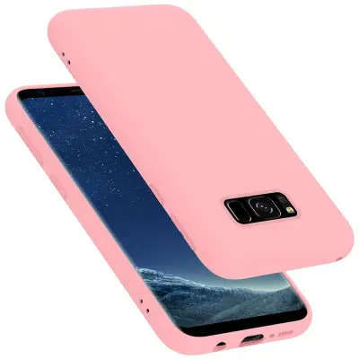 Ohišje Cadorabo, združljiv s Samsungom v tekoči roza barvi - zaščitni pokrov iz fleksibilnega silikona TPU