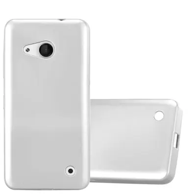 Cadorabo Case, združljiv z Nokia v kovinskem srebru - zaščitni pokrov, narejen iz fleksibilnega silikona TPU