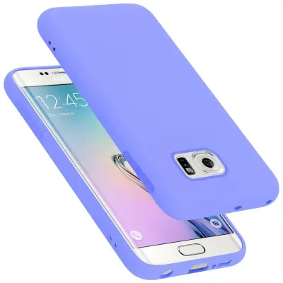 CADORABO Ohišje, združljiv s Samsungom v tekoči lahki vijolični barvi - zaščitni pokrov iz fleksibilnega silikona TPU