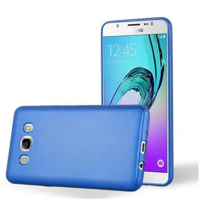 Cadorabo Case, združljiv s Samsungom v kovinsko modri - zaščitni pokrov, narejen iz fleksibilnega silikona TPU