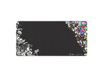 Podloga za miško UVI INFERNO XXL WORTEX FANTASYWORLD Black Edition