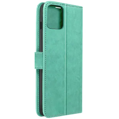 Folio ovitek za iPhone 11 denarnica in stojalo Mandala Flower Green