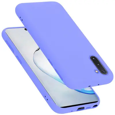 CADORABO Ohišje, združljiv s Samsungom v tekoči lahki vijolični barvi - zaščitni pokrov iz fleksibilnega silikona TPU
