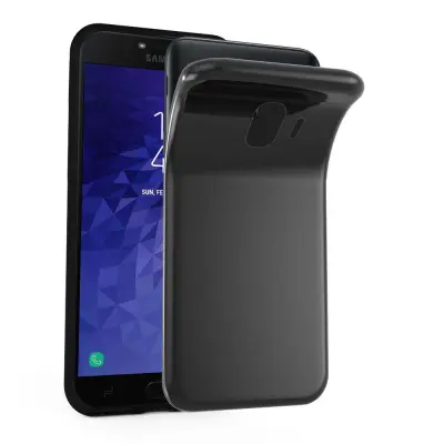 CADORABO Ohišje, združljiv s Samsungom v črni barvi, narejen iz fleksibilnega silikona TPU