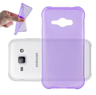 Cadorabo Case, združljiv s Samsungom v prozornem vijoličnem - zaščitnem pokrovu, narejen iz fleksibilnega silikona TPU