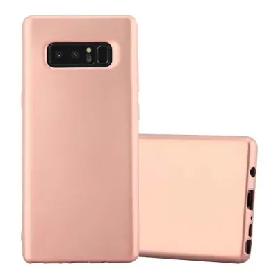 CADORABO CARE, združljiv s Samsungom v kovinskem rosă ‰ Gold - zaščitni pokrov iz fleksibilnega silikona TPU