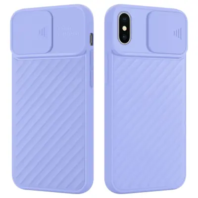 CADORABO Ohišje, združljiv z Apple v Matt Purple - zaščitni pokrov iz fleksibilnega silikona TPU in z zaščito pred kamero