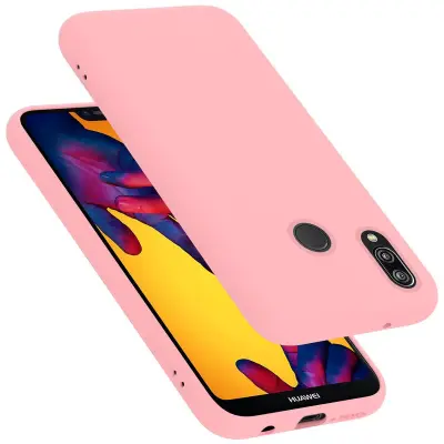 CADORABO Ohišje, združljiv s Huawei v tekoči roza barvi - zaščitni pokrov iz fleksibilnega silikona TPU