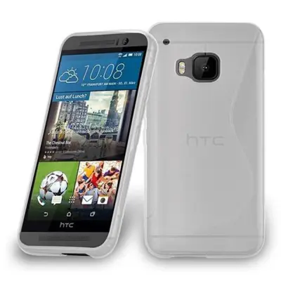 Cadorabo Case, združljiv s HTC v pol prozorni - zaščitni pokrov, narejen iz fleksibilnega silikona TPU