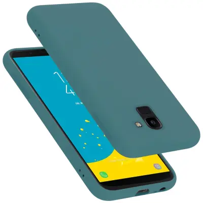 CADORABO Ohišje, združljiv s Samsungom v tekoči zeleni barvi - zaščitni pokrov iz fleksibilnega silikona TPU