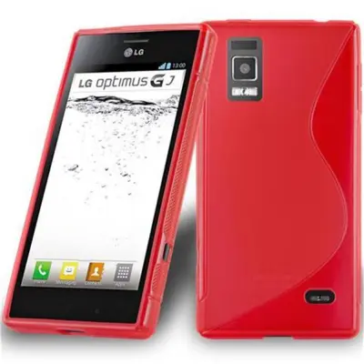 Cadorabo Case, združljiv z LG v Candy Apple Red - Zaščitni pokrov iz fleksibilnega silikona TPU