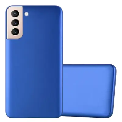 Cadorabo Case, združljiv s Samsungom v kovinsko modri - zaščitni pokrov, narejen iz fleksibilnega silikona TPU