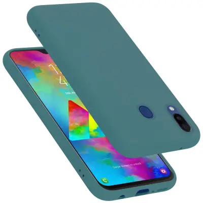 CADORABO Ohišje, združljiv s Samsungom v tekoči zeleni barvi - zaščitni pokrov iz fleksibilnega silikona TPU