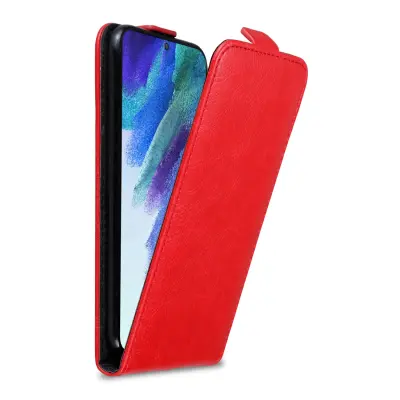 CADORABO Ohišje, združljiv s Samsungom v Apple Red - Zaščitni pokrov v zasnovi Flip z magnetnim zapiranjem