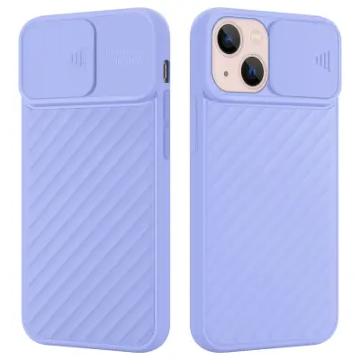 CADORABO Ohišje, združljiv z Apple v Matt Purple - zaščitni pokrov iz fleksibilnega silikona TPU in z zaščito pred kamero