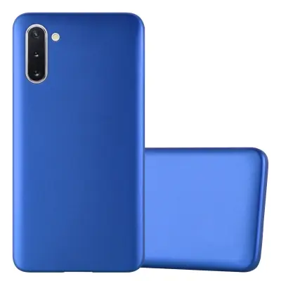 Cadorabo Case, združljiv s Samsungom v kovinsko modri - zaščitni pokrov, narejen iz fleksibilnega silikona TPU