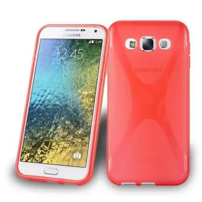 Cadorabo Case, združljiv s Samsungom v Candy Apple Red - Zaščitni pokrov iz fleksibilnega silikona TPU