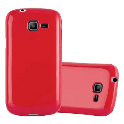 CADORABO Ohišje, združljiv s Samsungom v Jelly Red - Zaščitni pokrov, narejen iz fleksibilnega silikona TPU
