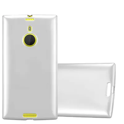 Cadorabo Case, združljiv z Nokia v kovinskem srebru - zaščitni pokrov, narejen iz fleksibilnega silikona TPU