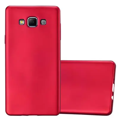 CADORABO Ohišje, združljiv s Samsungom v kovinsko rdeči - zaščitni pokrov, narejen iz fleksibilnega silikona TPU