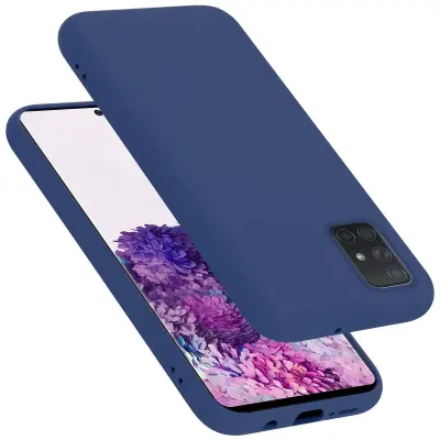 Cadorabo Case, združljiv s Samsungom v tekoči modro - zaščitni pokrov, narejen iz fleksibilnega silikona TPU