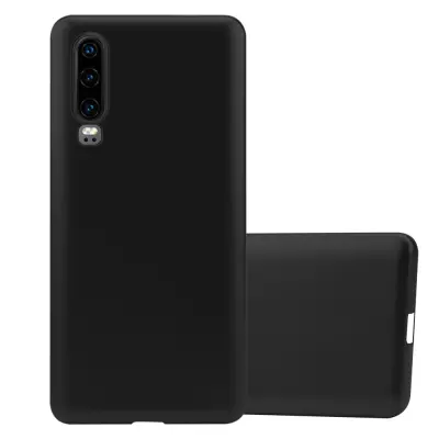 Cadorabo Case, združljiv s Huawei v kovinski črni barvi - zaščitni pokrov iz fleksibilnega silikona TPU