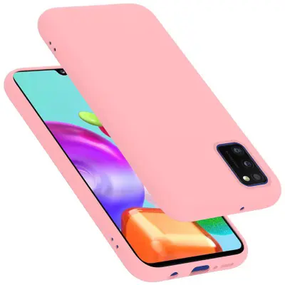 Ohišje Cadorabo, združljiv s Samsungom v tekoči roza barvi - zaščitni pokrov iz fleksibilnega silikona TPU
