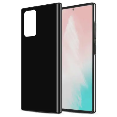 CADORABO Ohišje, združljiv s Samsungom v črni barvi, narejen iz fleksibilnega silikona TPU