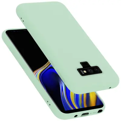 CADORABO Ohišje, združljiv s Samsungom v tekoči svetlo zeleni barvi - zaščitni pokrov iz fleksibilnega silikona TPU