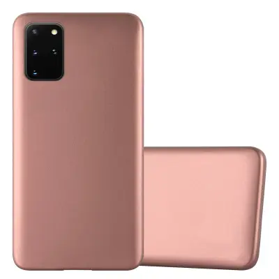 CADORABO CARE, združljiv s Samsungom v kovinskem rosă ‰ Gold - zaščitni pokrov iz fleksibilnega silikona TPU