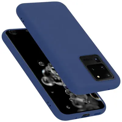 Cadorabo Case, združljiv s Samsungom v tekoči modro - zaščitni pokrov, narejen iz fleksibilnega silikona TPU