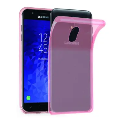 Cadorabo Case, združljiv s Samsungom v prozornem roza - zaščitni pokrov iz fleksibilnega silikona TPU