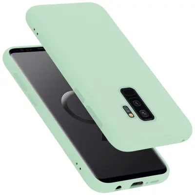CADORABO Ohišje, združljiv s Samsungom v tekoči svetlo zeleni barvi - zaščitni pokrov iz fleksibilnega silikona TPU