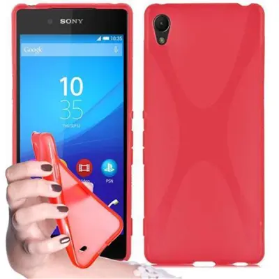 Cadorabo Case, združljiv s Sonyjem v Candy Apple Red - Zaščitna prevleka iz fleksibilnega silikona TPU