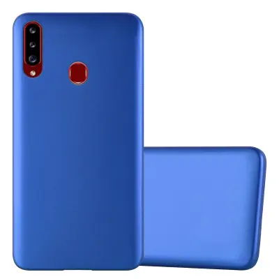 Cadorabo Case, združljiv s Samsungom v kovinsko modri - zaščitni pokrov, narejen iz fleksibilnega silikona TPU