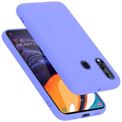 CADORABO Ohišje, združljiv s Samsungom v tekoči lahki vijolični barvi - zaščitni pokrov iz fleksibilnega silikona TPU
