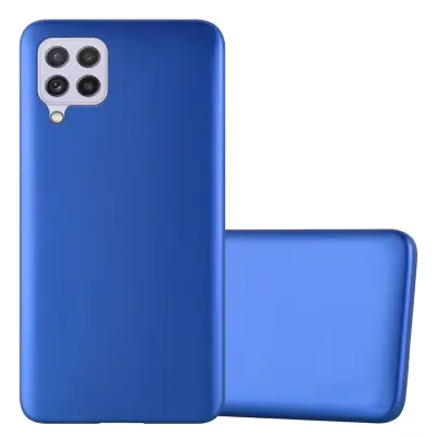 Cadorabo Case, združljiv s Samsungom v kovinsko modri - zaščitni pokrov, narejen iz fleksibilnega silikona TPU
