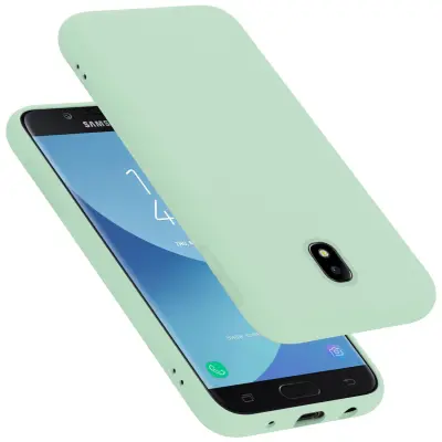 CADORABO Ohišje, združljiv s Samsungom v tekoči svetlo zeleni barvi - zaščitni pokrov iz fleksibilnega silikona TPU