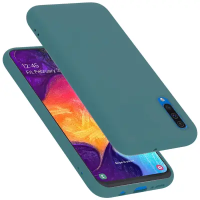 CADORABO Ohišje, združljiv s Samsungom v tekoči zeleni barvi - zaščitni pokrov iz fleksibilnega silikona TPU