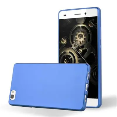 Cadorabo Case, združljiv s Huawei v kovinsko modri barvi - zaščitni pokrov iz fleksibilnega silikona TPU