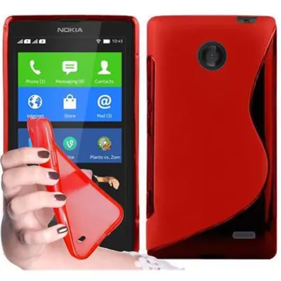 Cadorabo Case, združljiv z Nokia v Candy Apple Red - Zaščitni pokrov iz fleksibilnega silikona TPU
